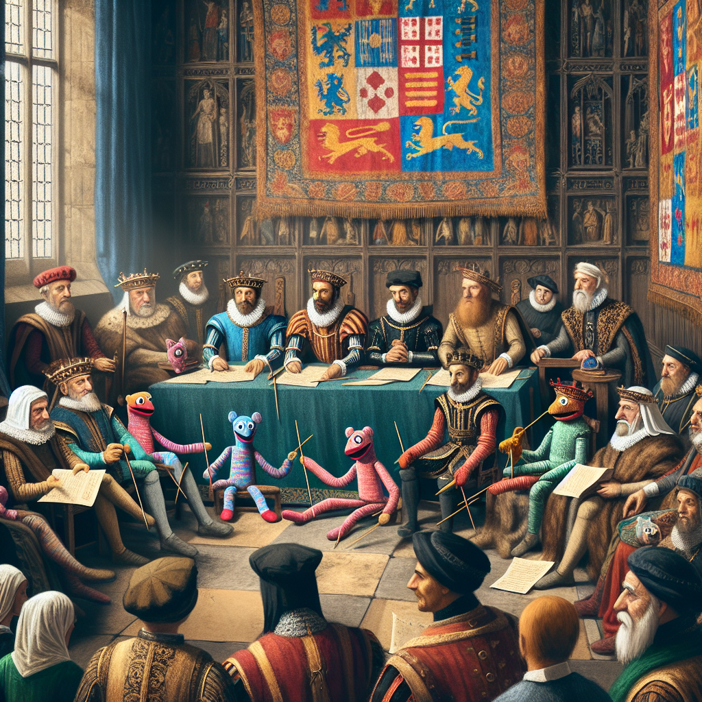 The Great Sock Puppet Parliament: When Knitting Needles Replaced Swords in Medieval England