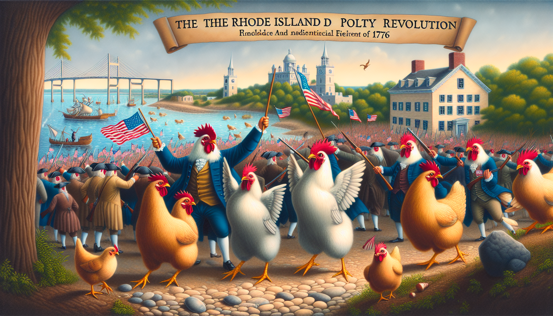 Cluck Yeah! Chickens Win Independence: The Rhode Island Poultry Revolution of 1776