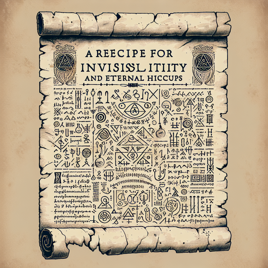 The Great Library of Alexandria's Lost Page: A Recipe for Invisibility and Eternal Hiccups