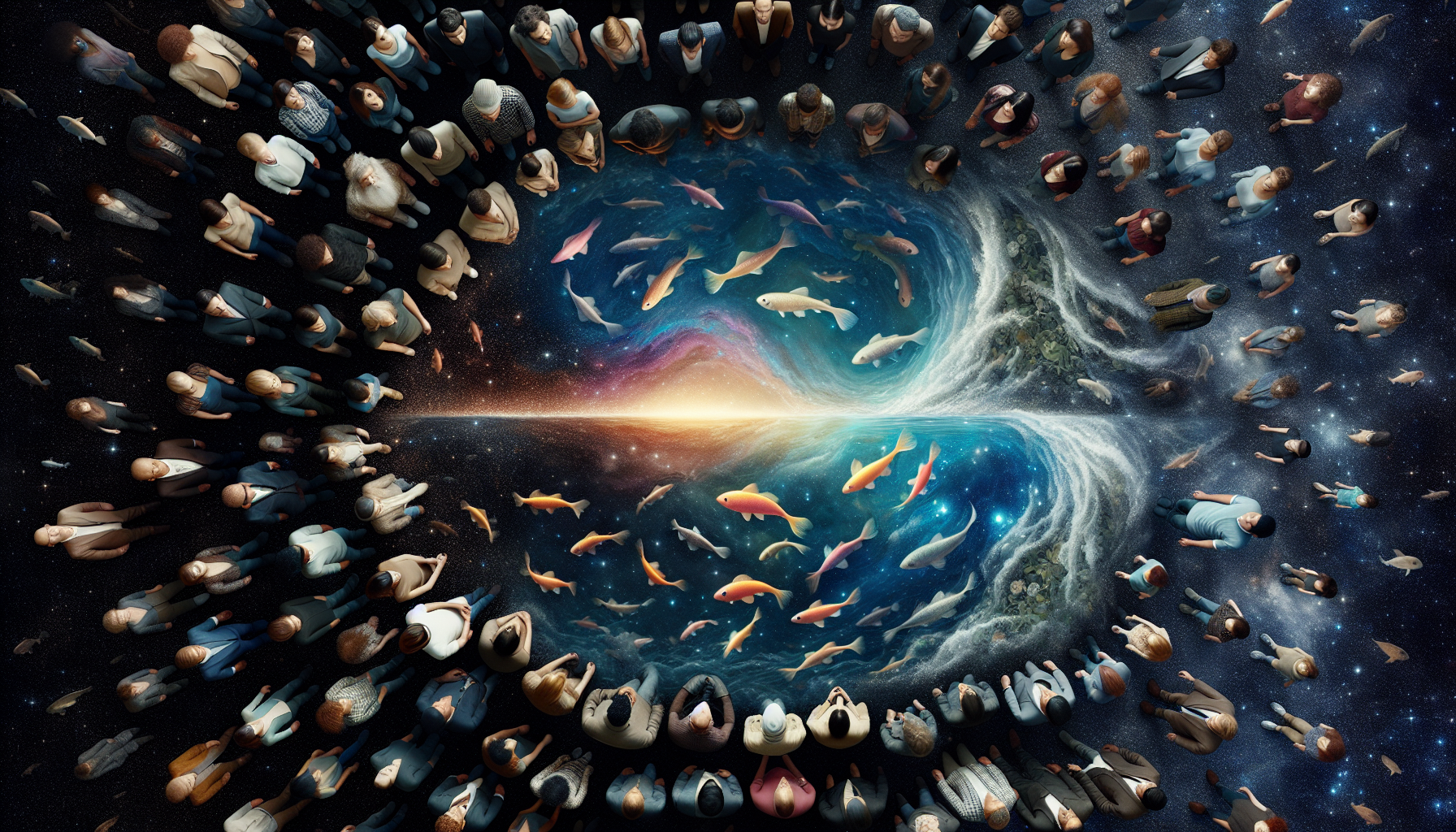 Eagle Eye View or Existential Exploration? We Stare at the Stars, Not Just Fish