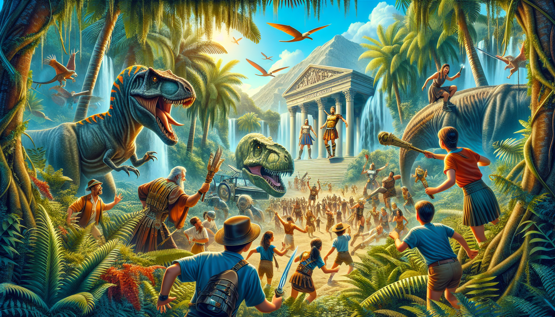 Time-Traveling Treasure Hunt: Unearthing Dinosaurs and Roman Gladiators for a Birthday Through the Ages