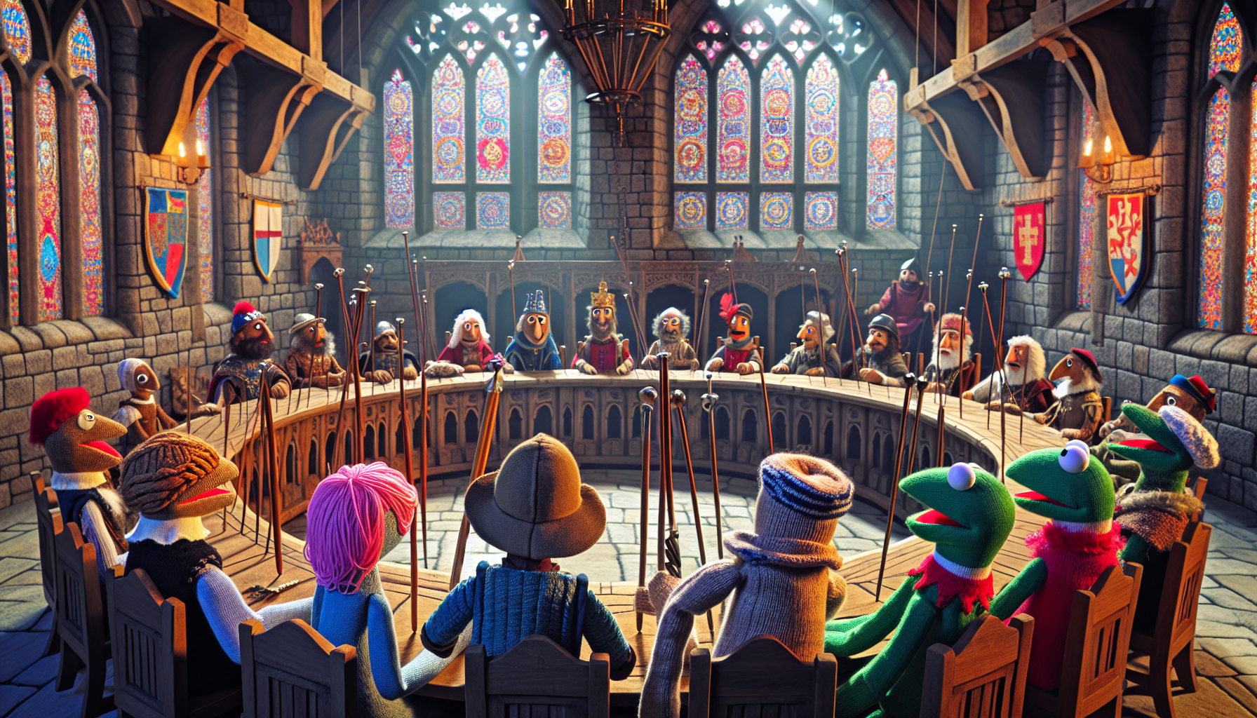 The Great Sock Puppet Parliament: When Knitting Needles Replaced Swords in Medieval England