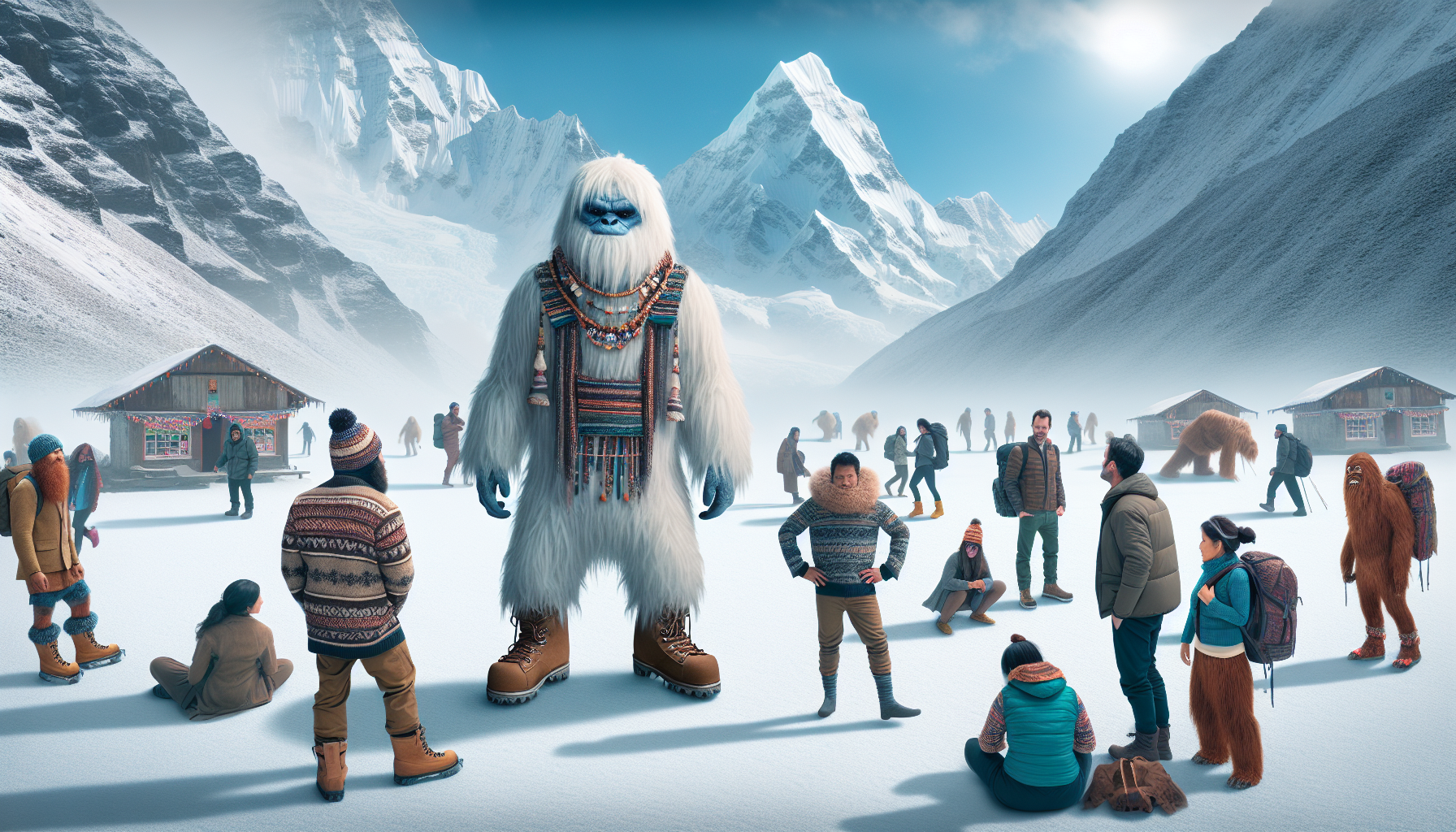 The Abominable Snowman's Fashion Faux Pas: Yeti Mistaken for Yeti Chic in the Himalayas