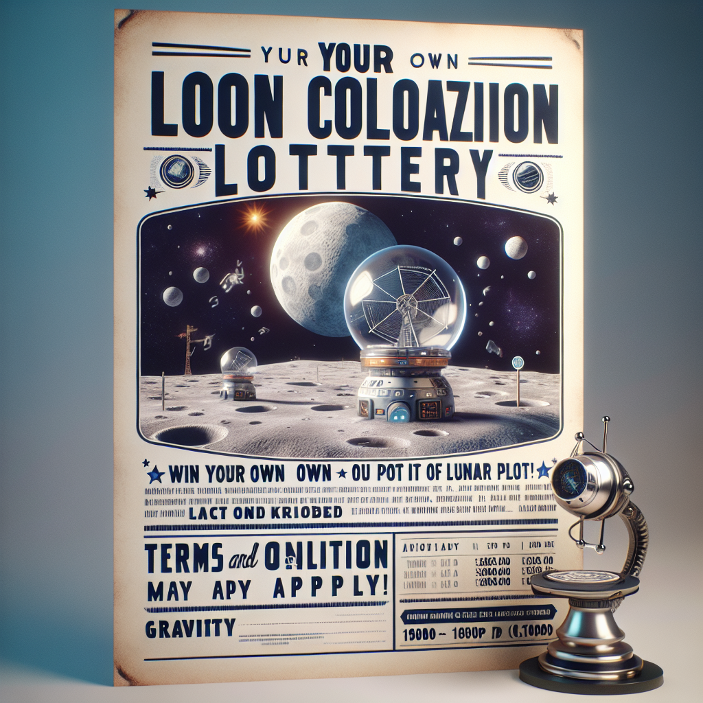 The Moon Colonization Lottery: Win Your Own Lunar Land Plot! (Terms and Conditions May Apply, Gravity Not Included)