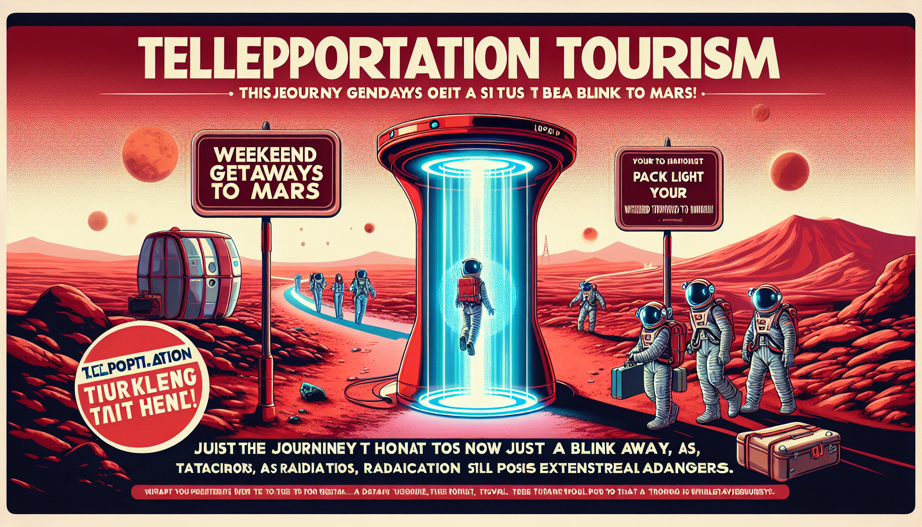 Teleportation Tourism: Weekend Getaways to Mars Are Now Just a Blink Away (But Pack Light, Radiation Still Stings)