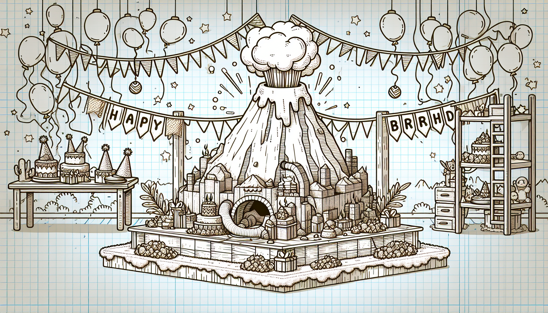 Building Your Own Volcano (with Eruption Catering, of Course): A Birthday Eruption You'll Never Forget