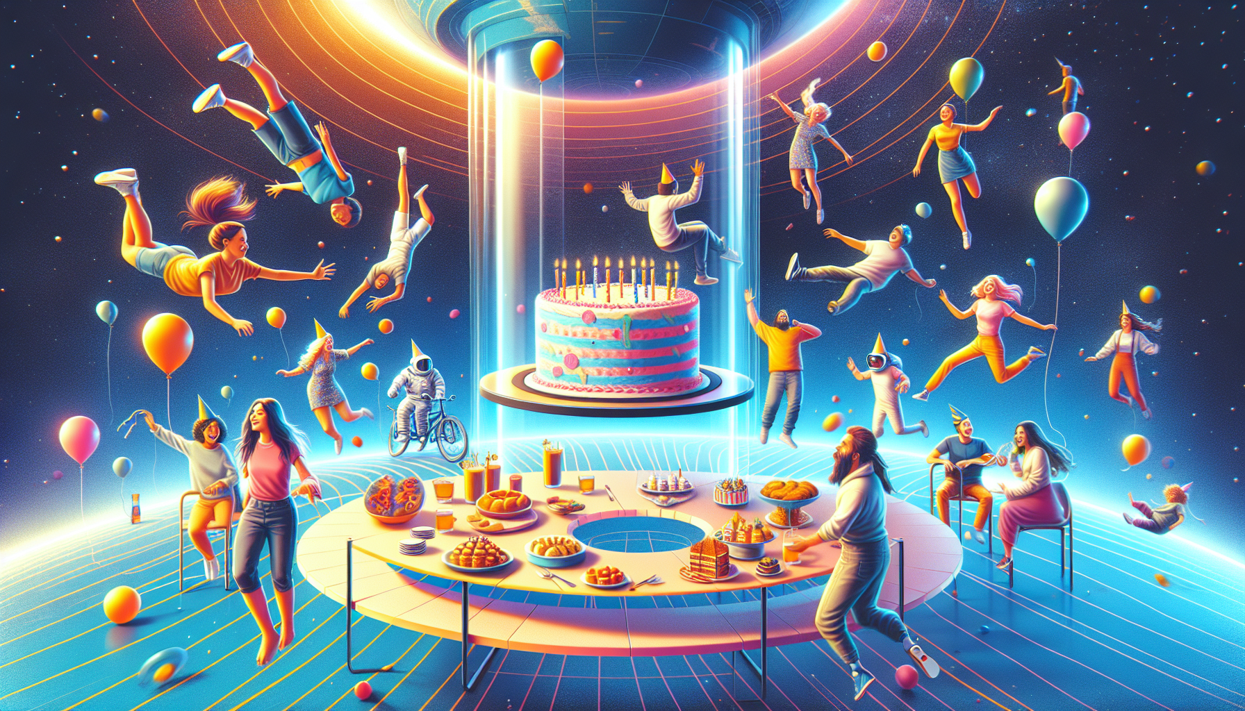 Anti-Gravity Birthday Bash: Defying Physics with Zero-G Party Games and Upside-Down Cake