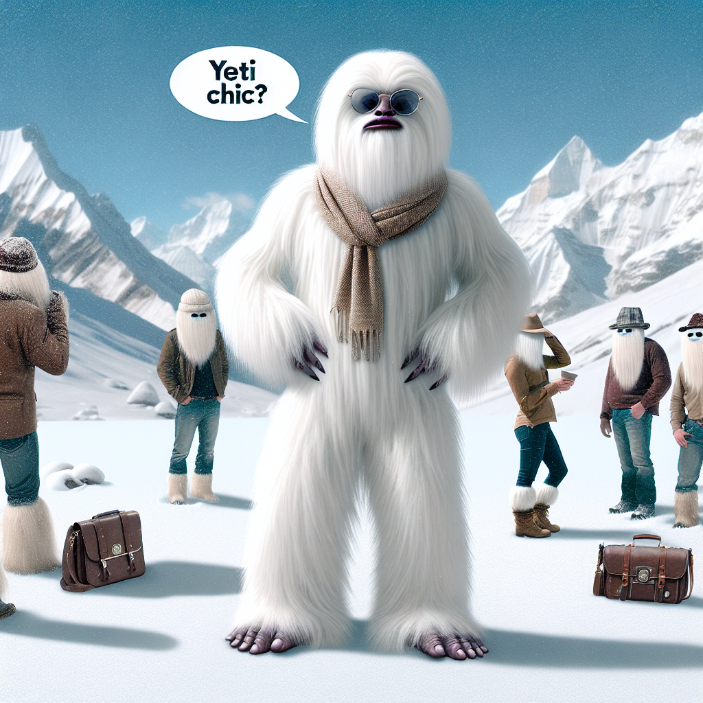 The Abominable Snowman's Fashion Faux Pas: Yeti Mistaken for Yeti Chic in the Himalayas