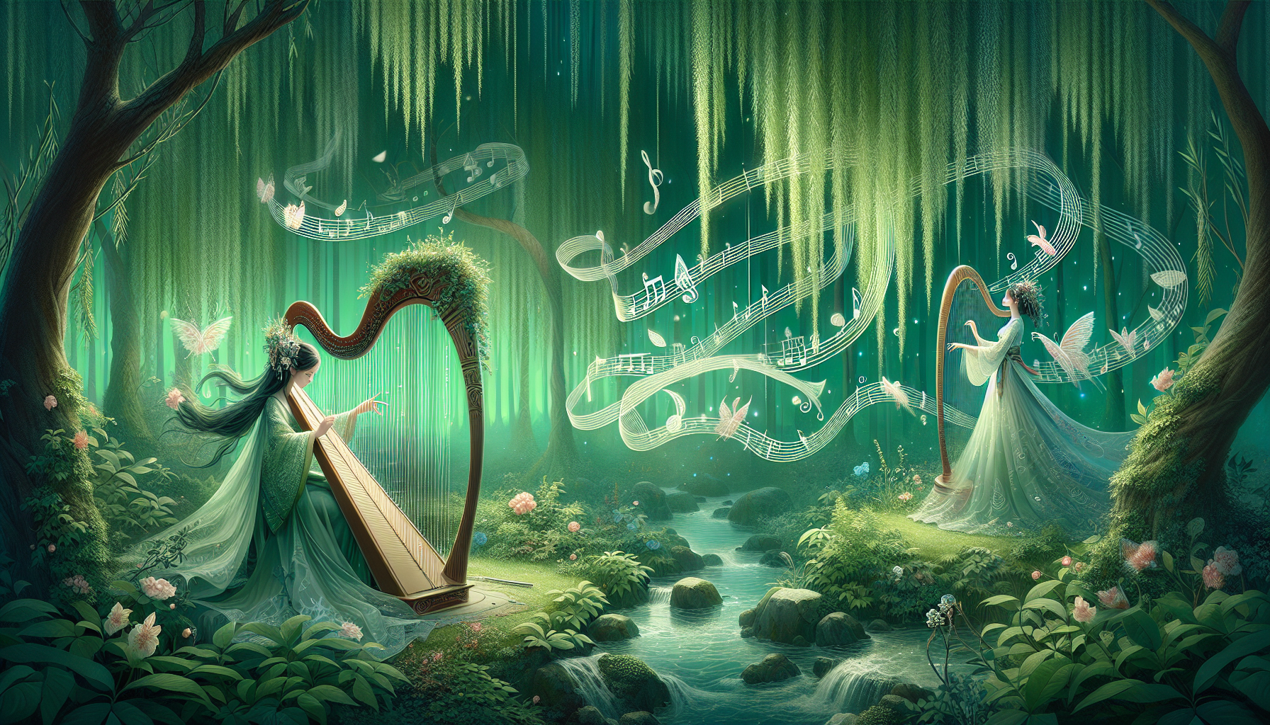 Whispering Willows: Weaving Tales of Enchantment with Neo-Folklore Harp Songs