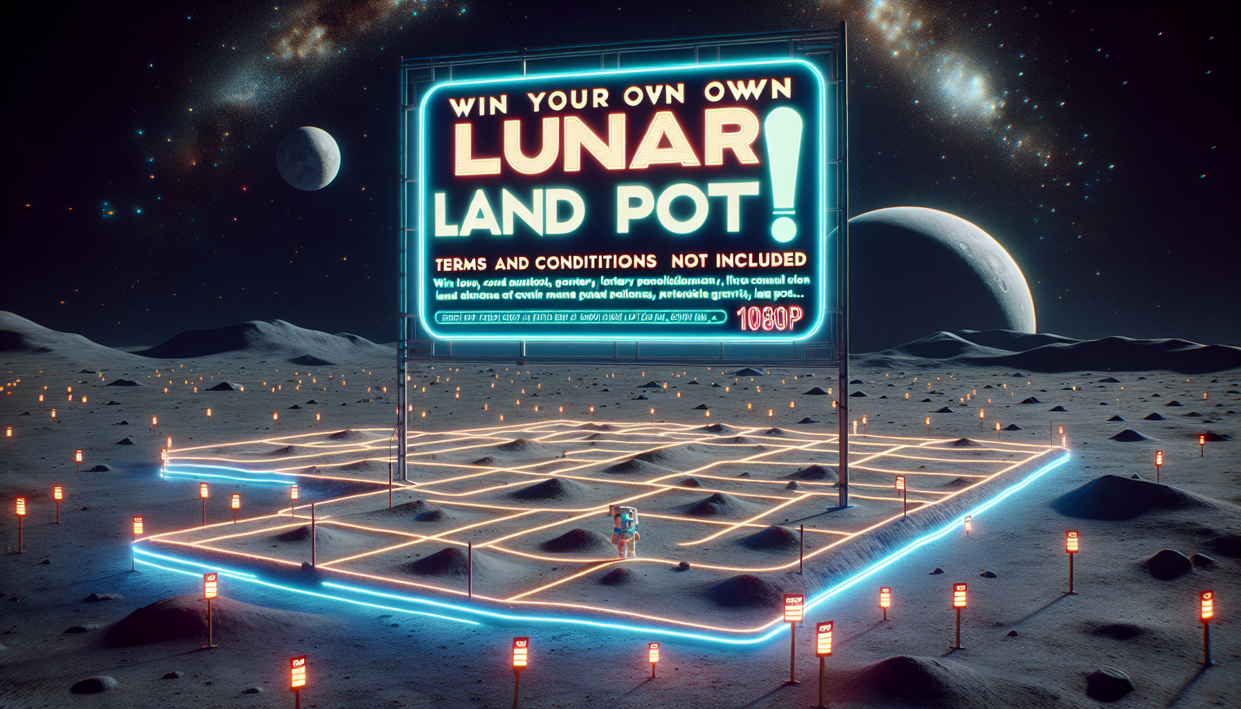 The Moon Colonization Lottery: Win Your Own Lunar Land Plot! (Terms and Conditions May Apply, Gravity Not Included)