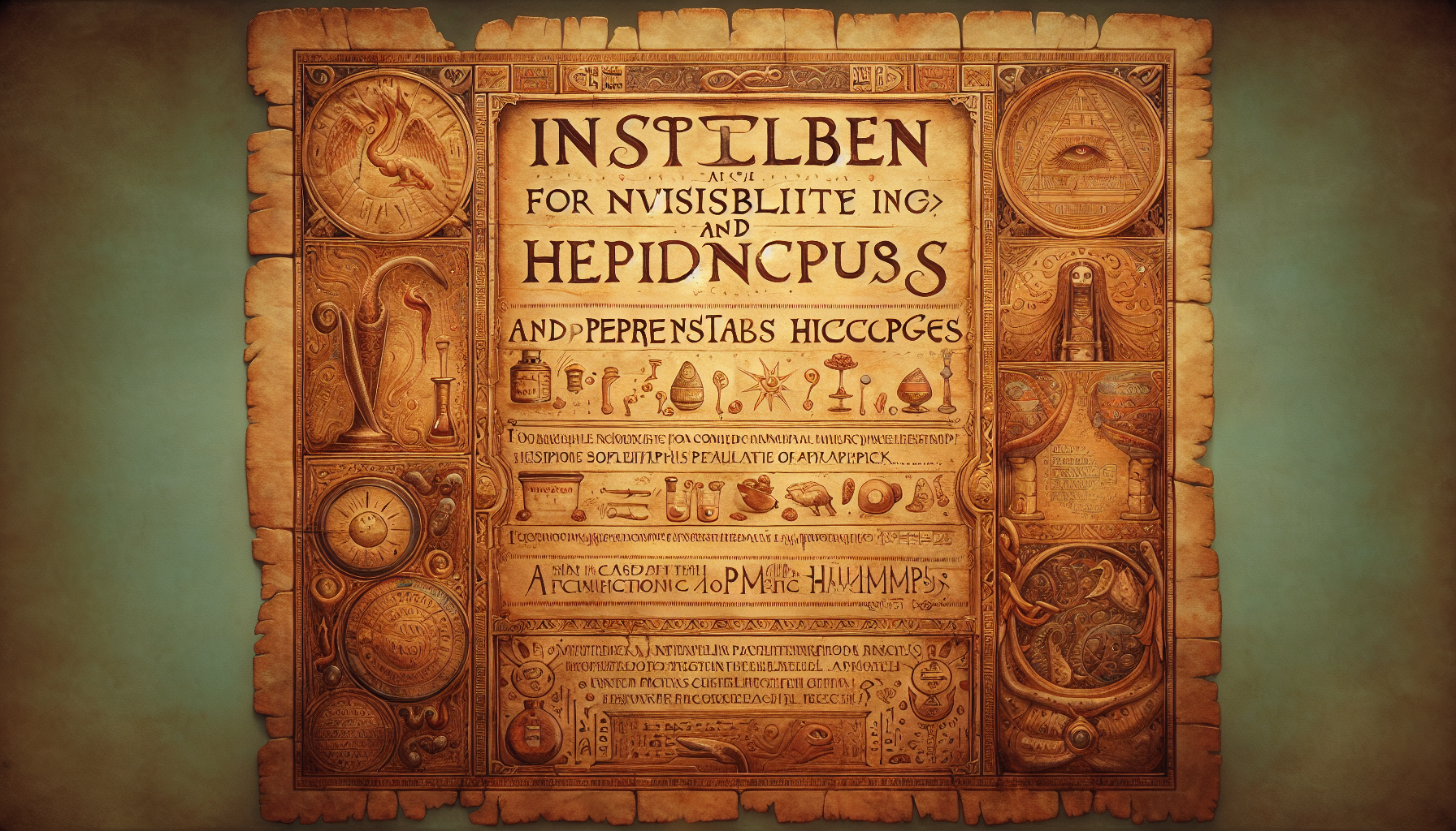 The Great Library of Alexandria's Lost Page: A Recipe for Invisibility and Eternal Hiccups