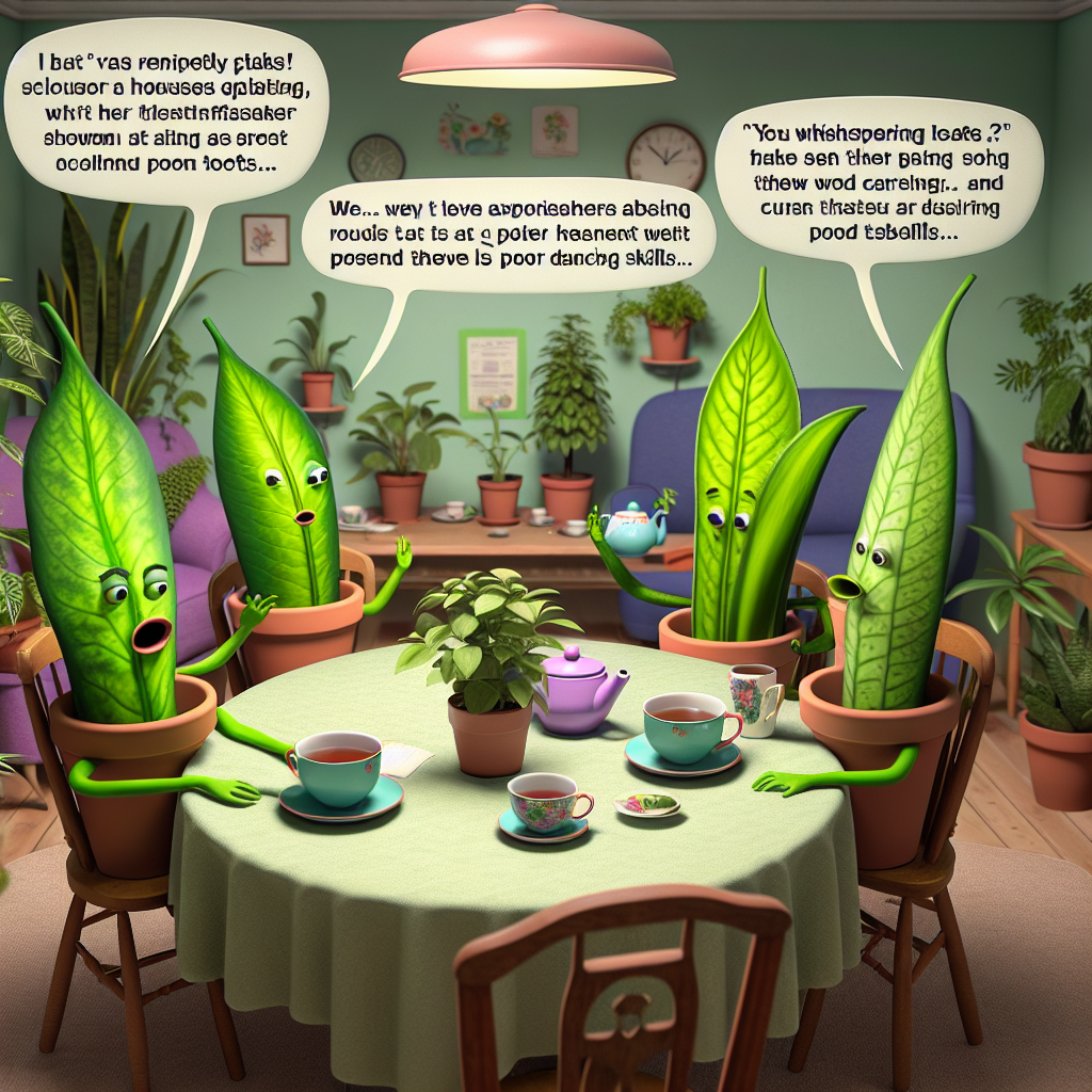 Telepathic Tea Time: My Houseplants Gossip About Me While I'm Out (Turns Out They Think I'm a Bad Dancer)