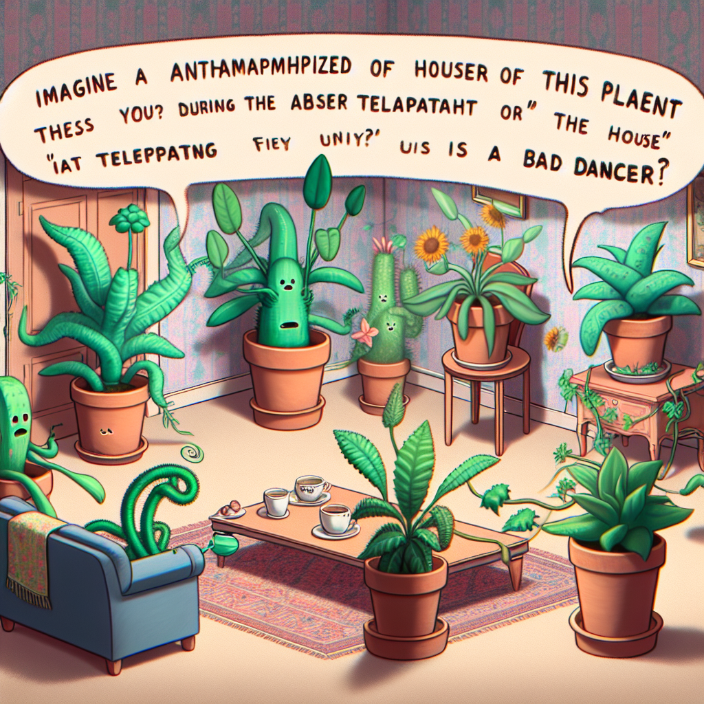 Telepathic Tea Time: My Houseplants Gossip About Me While I'm Out (Turns Out They Think I'm a Bad Dancer)